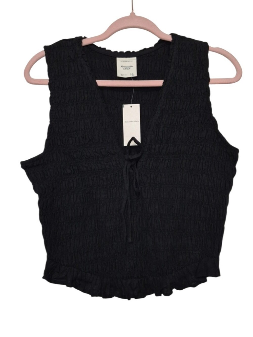 M.M.LaFleur XS Gray Ribbed Sleeveless Mock Neck Sweater Top